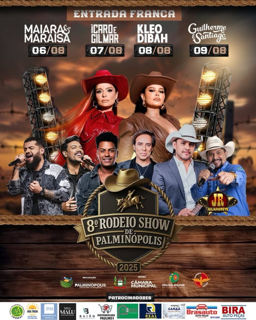 8° Rodeio Show de Palminópolis vem aí: confira tudo sobre o maior evento do município!