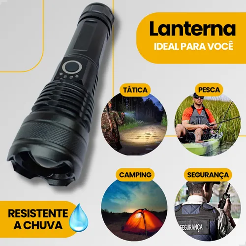 Lanterna LED Recarregável Potente: Como Escolher a Melhor