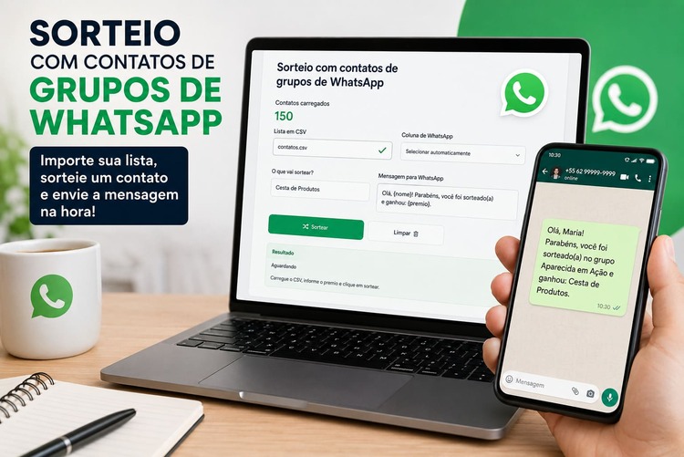 Sorteio com contatos